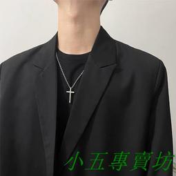 項鏈男 十字架鈦鋼項鏈 男社會個性學生吊墜韓版嘻哈配飾 歷史價格詳細信息