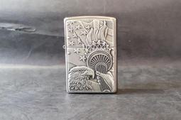ONE*$1~美系ZIPPO*eagle trucker『雄鷹卡車司機』霧銀彩印*編號:24826 歷史價格詳細信息