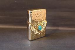 ZIPPO 綠松石金屬羽毛(銀色)防風打火機 日本設計 ZA-5-161B 歷史價格詳細信息
