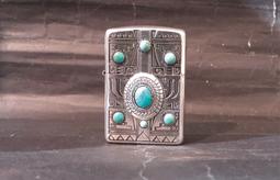 ZIPPO 綠松石金屬羽毛(銀色)防風打火機 日本設計 ZA-5-161B 歷史價格詳細信息
