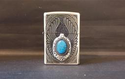 ZIPPO 綠松石金屬羽毛(銀色)防風打火機 日本設計 ZA-5-161B 歷史價格詳細信息