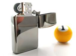 ZIPPO Slim Street Chrom 經典花紗(窄版)防風打火機 歷史價格詳細信息