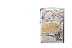 ZIPPO  櫻花鯉魚(黑底銀)防風打火機 日本設計 ZA-3-11B 歷史價格詳細信息