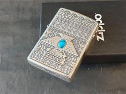 ZIPPO 綠松石金屬羽毛(銀色)防風打火機 日本設計 ZA-5-161B 歷史價格詳細信息