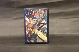 Zippo Norman Rockwell 1940年美國陸軍圖畫史防風打火機 - 插畫家諾曼洛克威爾原創作 歷史價格詳細信息
