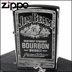 【ZIPPO】美系~JIM BEAM金賓波本威士忌圖案貼飾打火機(黃銅款) 歷史價格詳細信息