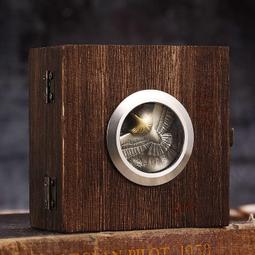 松石鑲嵌羽毛戒指男S925純銀潮流個性印第安風開口指環情侶戒飾品-哈囉好物 歷史價格詳細信息