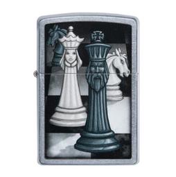 ZIPPO  西洋棋盤(黑銀+亮金)防風打火機 日本設計 ZA-3-145A 歷史價格詳細信息