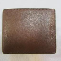 ~雪黛屋~COACH 短夾國際正版中性短型皮夾100%進口軟牛皮革材質袖珍小型尺寸 F74326 咖 歷史價格詳細信息