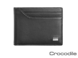 【寧寧精品*台中30年老店* Crocodile 鱷魚】黑色現貨*咖啡停產 牛皮  超薄型短夾 0203-11031-4 歷史價格詳細信息