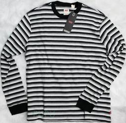 Levis 長袖橄欖球T恤 / 滑板系列 / 潮流黑紫條紋 男款-熱銷單品 56540-0002 歷史價格詳細信息