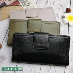 FOSSIL Logan 多夾層真皮拉鍊長夾-金屬銅棕色 SL10017711 歷史價格詳細信息