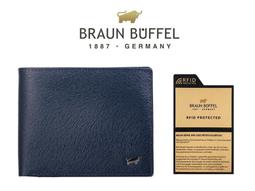 【寧寧精品*台中皮件專賣店】BRAUN BUFFEL防盜系列 真皮壓紋男短夾 暗夜藍 BF324-N313-2 歷史價格詳細信息