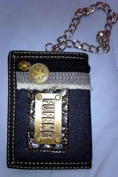 牛仔皮夾 率性牛仔風格三折皮夾 多層格設計 附腰鍊/褲鍊配件系列 柒彩年代【NW414】牛仔單品 歷史價格詳細信息