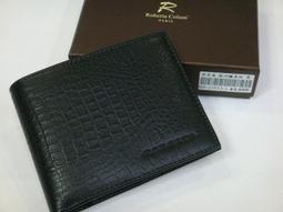 【IMAGEDUCK】M3039-ROBERTA(諾貝達) 牛皮(歐洲鱷魚紋)短夾(中間左右翻)(黑)RM-23554 歷史價格詳細信息