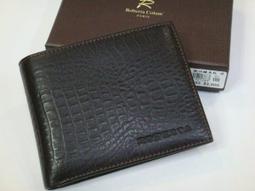 【IMAGEDUCK】M3039-ROBERTA(諾貝達) 牛皮(歐洲鱷魚紋)短夾(中間左右翻)(黑)RM-23554 歷史價格詳細信息