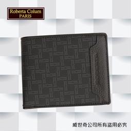 【Roberta Colum】諾貝達 男用專櫃皮夾 5卡片短夾 (23151-1黑色)【威奇包仔通】 歷史價格詳細信息