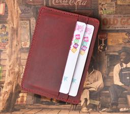 J-1047 墨綠 瘋馬皮卡包卡套頭層牛皮證件夾超薄卡包創意銀行卡收納迷你小錢包 超薄零錢包證件卡夾 個性複古 多色可選 歷史價格詳細信息