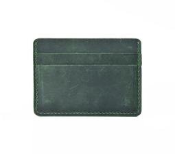 J-1047 墨綠 瘋馬皮卡包卡套頭層牛皮證件夾超薄卡包創意銀行卡收納迷你小錢包 超薄零錢包證件卡夾 個性複古 多色可選 歷史價格詳細信息
