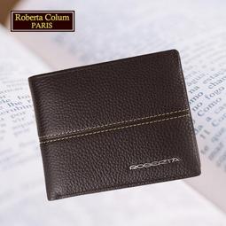 【Roberta Colum】諾貝達 男用專櫃皮夾 12卡片短夾(23152-2咖啡色)【威奇包仔通】 歷史價格詳細信息