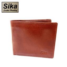 Sika 真皮100%義大利牛皮／男用皮夾／6卡片/雙層夾層 (淺咖啡色-A8253-01)【威奇包仔通】 歷史價格詳細信息