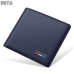 歐美牛皮真皮法式男短夾 咖啡黑藍色 MiYA Cade W0046 歷史價格詳細信息