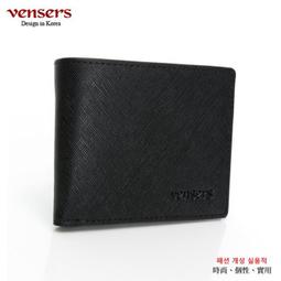 【vensers】小牛皮潮流個性皮夾~ 短夾多卡位 素色短夾 對折短夾 可放零錢 (TA302901黑色短夾) 歷史價格詳細信息