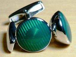 【奇珍館 】【全新絕版真品】英國百年男性名牌登喜來dunhill.925純銀純手工製袖扣原價9900 歷史價格詳細信息