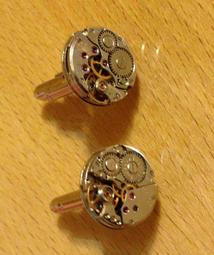 高級精美飾品- 陀飛輪機心袖扣(手工製)(比美萬寶龍,卡地亞,LV,勞力士,江詩丹頓,百達翡麗) 歷史價格詳細信息