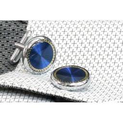 【99046】職業男女OFFICE ☆ STAR 藍色簡約風質感袖釦 歷史價格詳細信息