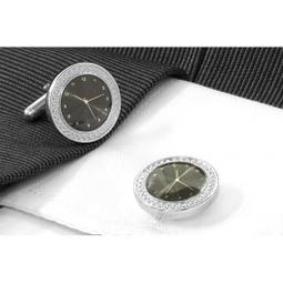 【99077】職業男女OFFICE ☆ STAR 品味咖啡色十字架圓形袖釦 歷史價格詳細信息