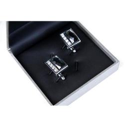 【99043】職業男女OFFICE ☆ STAR I自行水鑽黑色質感袖釦 歷史價格詳細信息