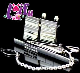 領帶夾袖扣套組☆╮莎莎小舖 成熟簡約立體格紋領帶夾袖扣套組襯衫西裝領帶夾領夾袖扣組#F004二色選 歷史價格詳細信息