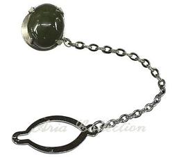 台灣碧玉圓形領夾-銀色 1.3x5公分 S4-004A 歷史價格詳細信息