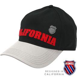 K-SWISS 114AWC-03-600 紅&times;黑 印刷大LOGO休閒棒球帽(網帽) /特價出清/ 歷史價格詳細信息