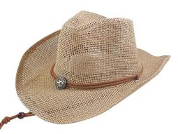 西部牛仔拉菲草騎士帽女夏季復古民族風防曬遮陽帽男登山遮陽草帽 歷史價格詳細信息