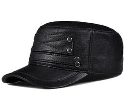 ~皮皮創~英倫風復古毛絨護耳棒球帽 極簡百搭頭層牛皮鴨舌帽旅行休閒帽出遊滑雪帽 護耳兩用可反折 歷史價格詳細信息