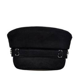 ~皮皮創~英倫風復古真皮軍帽 百搭個性中性帥氣時尚小羊皮平頂帽 歷史價格詳細信息