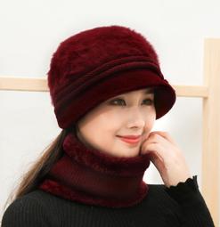 毛線帽子男女士冬韓版潮加絨套頭帽日系純色顯臉小保暖黑色針織帽(SL) 歷史價格詳細信息