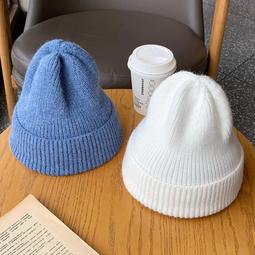 純色 套頭帽 針織 毛線 帽 (現貨) 10色 婷婷的店 歷史價格詳細信息