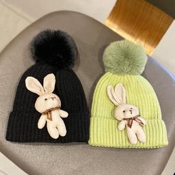 韓國小熊護耳帽 顯小臉 毛線帽 熊熊耳朵 可愛 遮耳帽 毛帽 針織帽 毛毛 QQ毛 兔耳朵 貓咪耳朵 網紅 歷史價格詳細信息