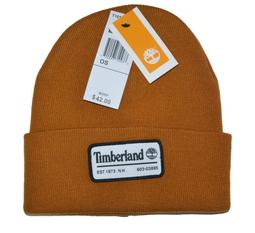 Timberland 針織毛帽 橘/白 男女適合 輕質 保暖 皮革LOGO T101552C 662 歷史價格詳細信息