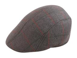 ☆二鹿帽飾☆秋冬新品.平價潮流/(深咖啡粗直條格紋毛料)厚實質感條紋硬挺/ 打鳥帽 歷史價格詳細信息