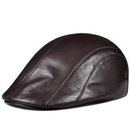 ~皮皮創~英倫風復古真皮帽子百搭個性中性帥氣時尚英倫風龐克重機小羊皮重工刺繡菱格紋鴨舌帽真皮棒球帽 歷史價格詳細信息
