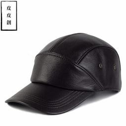 『皮皮創』原創設計手作真皮鴨舌帽。春秋冬款潮男時尚印花羊皮帽子男女薄款羊皮帽小偷帽 歷史價格詳細信息
