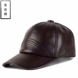 『皮皮創』原創設計手作真皮鴨舌帽。春秋冬款潮男時尚印花羊皮帽子男女薄款羊皮帽小偷帽 歷史價格詳細信息