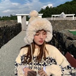 韓版耳帽日本可愛兔子針織帽 Ins 四季減壓舒適擼毛神器毛絨睡帽小兔/小狗造型帽 (滿599元免運) 歷史價格詳細信息