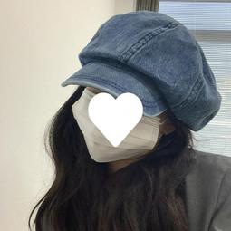 日系百搭牛仔大頭圍貝雷帽女春夏季新款韓版復古八角畫家帽 歷史價格詳細信息