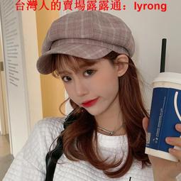 格子貝雷帽春夏季單帽新款韓版棉質英倫復古風鴨舌帽男透氣前進帽 歷史價格詳細信息