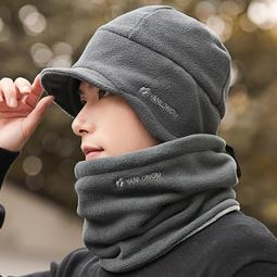 男士帽子機車騎行頭套保暖德絨一體圍脖套頭帽冬季面罩 歷史價格詳細信息